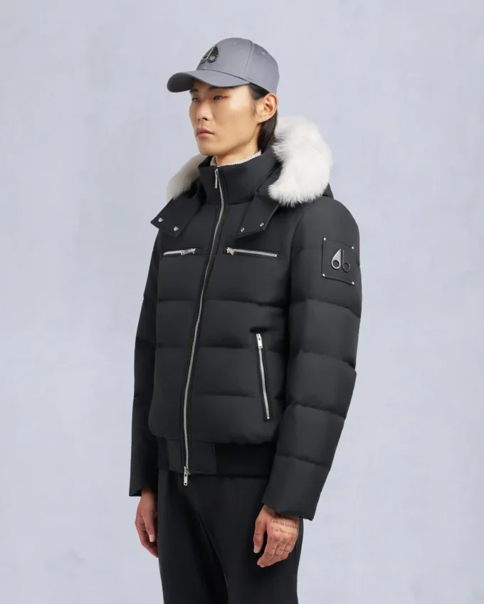 Cloud Shearling Trim Bomber Jacket Cloud Shearling Trim Bomber Jacket