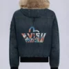 Evisu X Moose Denim Ballistic Bomber Jacket Evisu X Moose Denim Ballistic Bomber Jacket