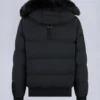 Gold Series Nyluxe Stagg Shearling Trim Bomber Gold Series Nyluxe Stagg Shearling Trim Bomber