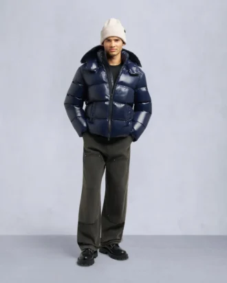 Kings Puffer Shearling Trim Jacket Kings Puffer Shearling Trim Jacket