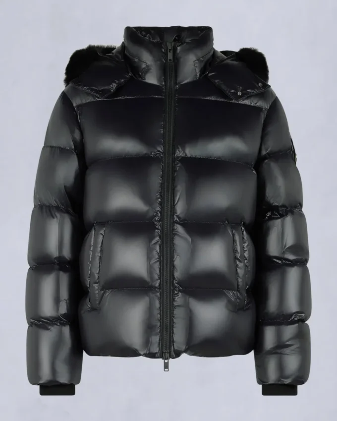 Kings Puffer Shearling Trim Jacket Kings Puffer Shearling Trim Jacket