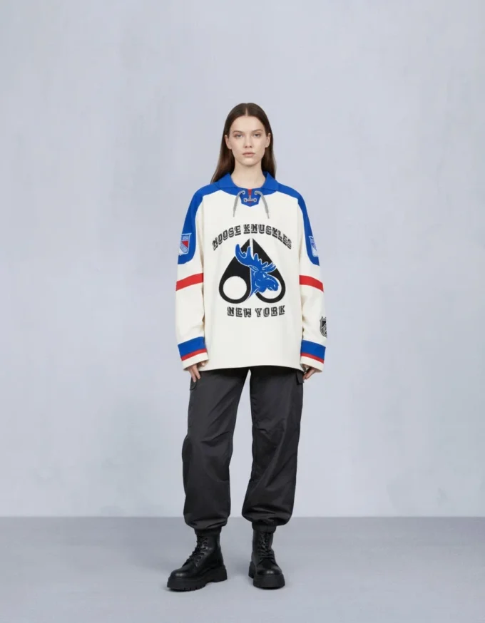 Nhl X Moose Knuckles Rangers Polo Nhl X Moose Knuckles Rangers Polo