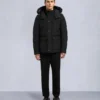 Onyx Round Island Shearling Trim Jacket Onyx Round Island Shearling Trim Jacket