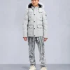 Onyx Round Island Shearling Trim Jacket Onyx Round Island Shearling Trim Jacket