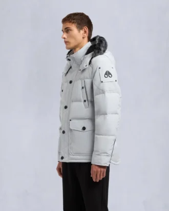 Onyx Round Island Shearling Trim Jacket Onyx Round Island Shearling Trim Jacket