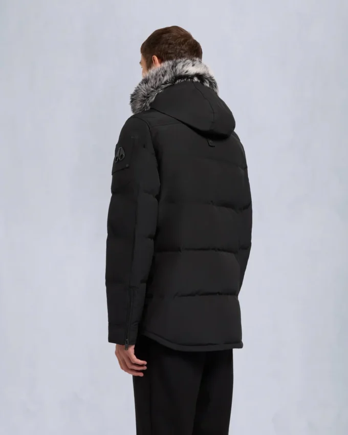 Onyx Round Island Shearling Trim Jacket Onyx Round Island Shearling Trim Jacket