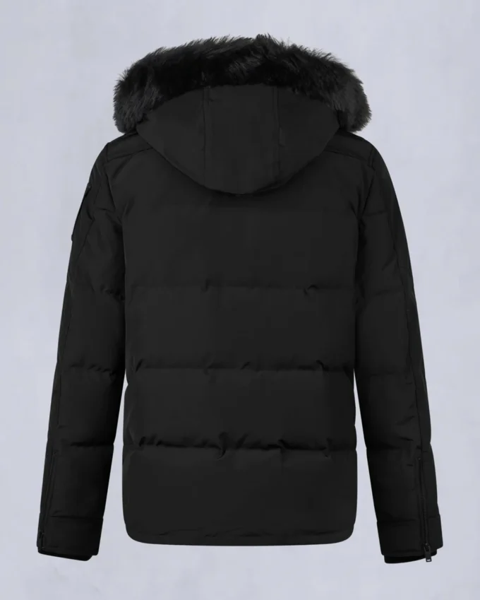 Onyx Round Island Shearling Trim Jacket Onyx Round Island Shearling Trim Jacket