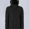 Onyx Round Island Shearling Trim Jacket Onyx Round Island Shearling Trim Jacket