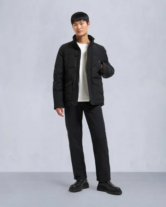 Onyx Round Island Shearling Trim Jacket Onyx Round Island Shearling Trim Jacket