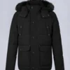 Onyx Round Island Shearling Trim Jacket Onyx Round Island Shearling Trim Jacket