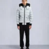 Onyx Scotchtown Shearling Trim Bomber Jacket Onyx Scotchtown Shearling Trim Bomber Jacket