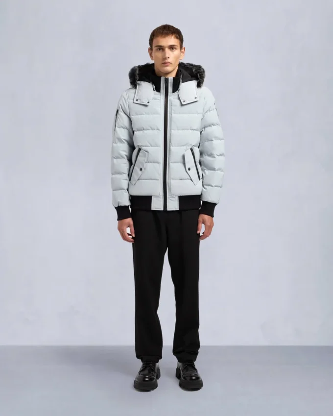 Onyx Scotchtown Shearling Trim Bomber Jacket Onyx Scotchtown Shearling Trim Bomber Jacket