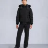Onyx Scotchtown Shearling Trim Bomber Jacket Onyx Scotchtown Shearling Trim Bomber Jacket