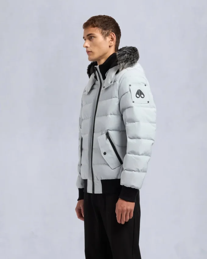 Onyx Scotchtown Shearling Trim Bomber Jacket Onyx Scotchtown Shearling Trim Bomber Jacket