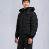 Onyx Scotchtown Shearling Trim Bomber Jacket Onyx Scotchtown Shearling Trim Bomber Jacket