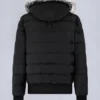 Onyx Scotchtown Shearling Trim Bomber Jacket Onyx Scotchtown Shearling Trim Bomber Jacket