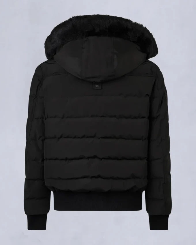 Onyx Scotchtown Shearling Trim Bomber Jacket Onyx Scotchtown Shearling Trim Bomber Jacket