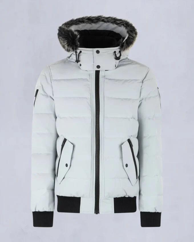 Onyx Scotchtown Shearling Trim Bomber Jacket Onyx Scotchtown Shearling Trim Bomber Jacket