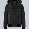 Onyx Scotchtown Shearling Trim Bomber Jacket Onyx Scotchtown Shearling Trim Bomber Jacket