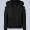 Onyx Scotchtown Shearling Trim Bomber Jacket Onyx Scotchtown Shearling Trim Bomber Jacket