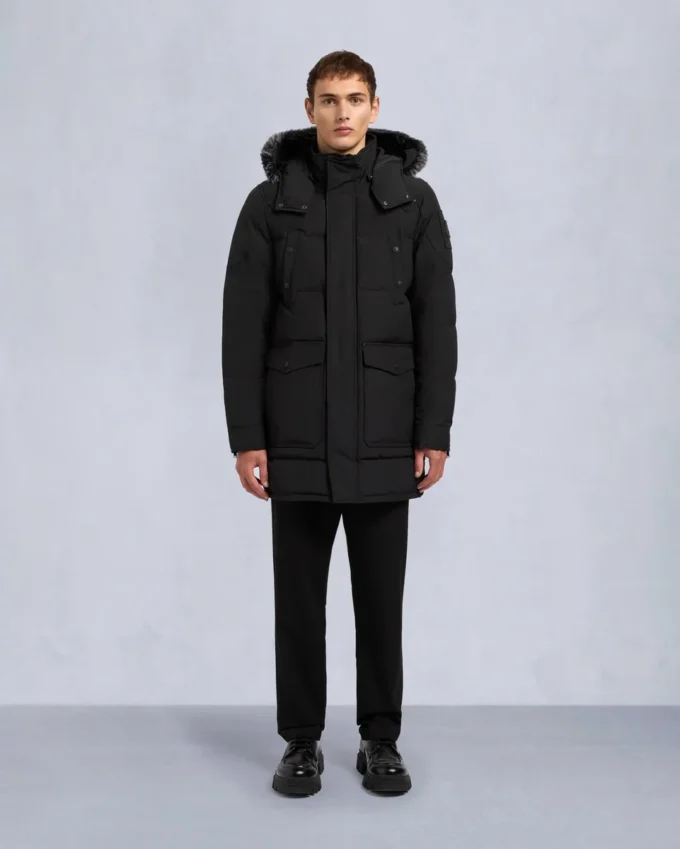 Onyx Shearling Trim Big Ridge Parka Onyx Shearling Trim Big Ridge Parka