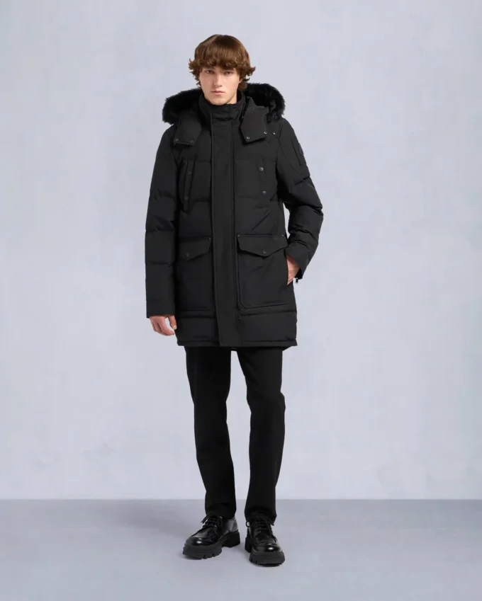 Onyx Shearling Trim Big Ridge Parka Onyx Shearling Trim Big Ridge Parka
