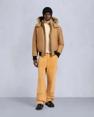 Original Ballistic Shearling Trim Bomber Jacket Original Ballistic Shearling Trim Bomber Jacket