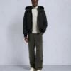 Original Ballistic Shearling Trim Bomber Jacket Original Ballistic Shearling Trim Bomber Jacket