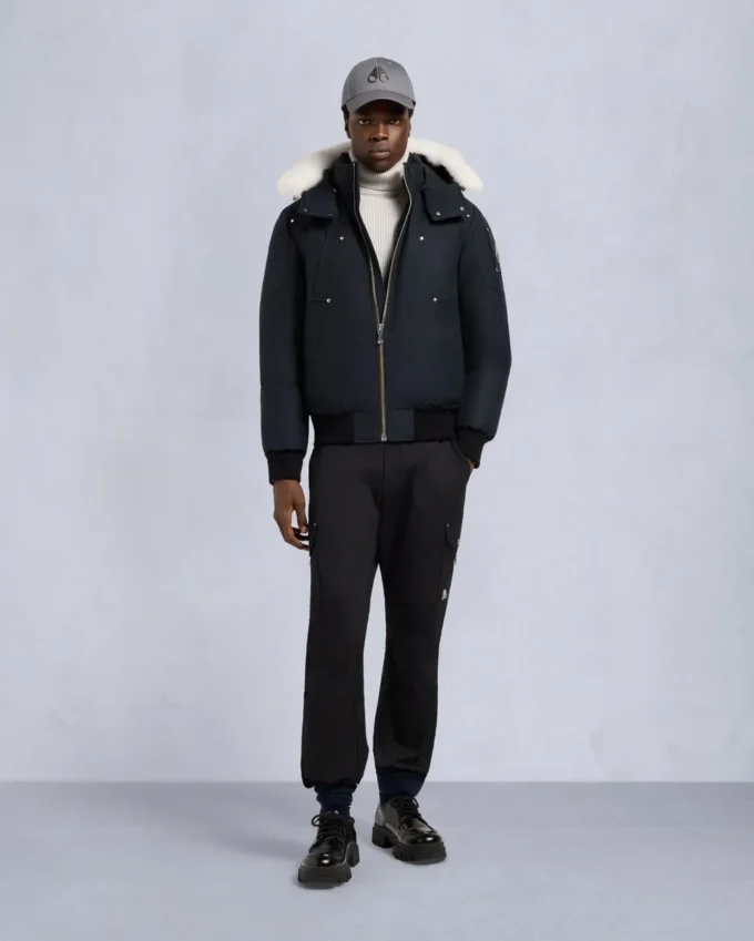 Original Ballistic Shearling Trim Bomber Jacket Original Ballistic Shearling Trim Bomber Jacket