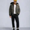 Original Ballistic Shearling Trim Bomber Jacket Original Ballistic Shearling Trim Bomber Jacket