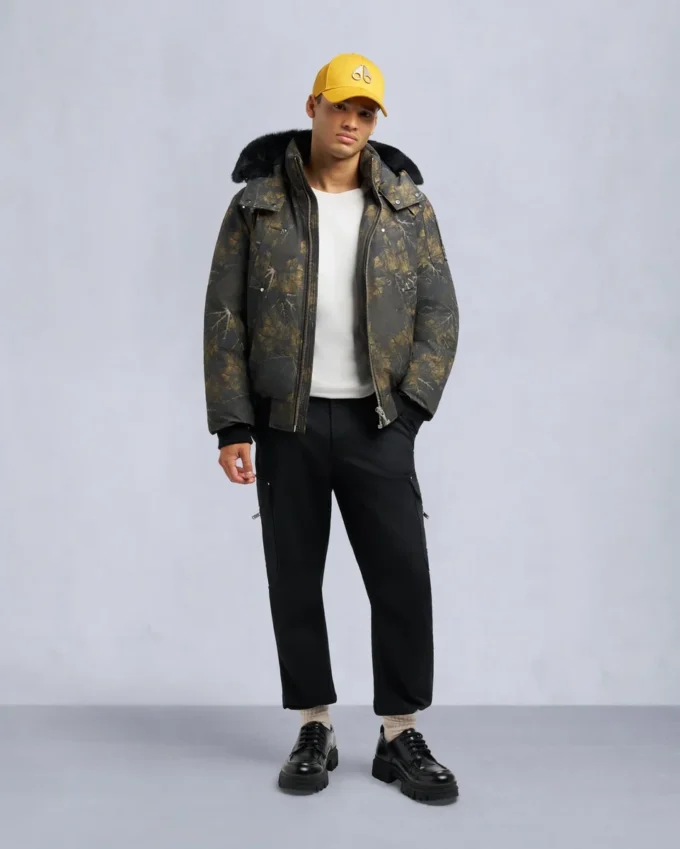 Original Ballistic Shearling Trim Bomber Jacket Original Ballistic Shearling Trim Bomber Jacket