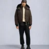 Original Ballistic Shearling Trim Bomber Jacket Original Ballistic Shearling Trim Bomber Jacket