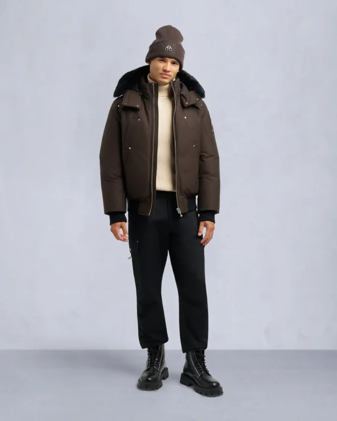Original Ballistic Shearling Trim Bomber Jacket Original Ballistic Shearling Trim Bomber Jacket