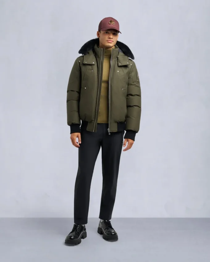 Original Ballistic Shearling Trim Bomber Jacket Original Ballistic Shearling Trim Bomber Jacket