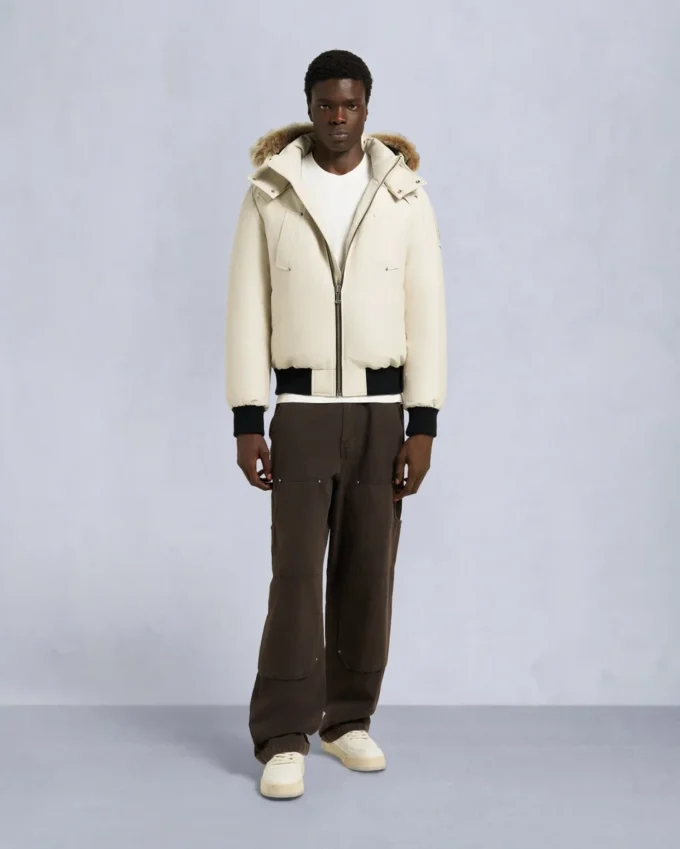 Original Ballistic Shearling Trim Bomber Jacket Original Ballistic Shearling Trim Bomber Jacket