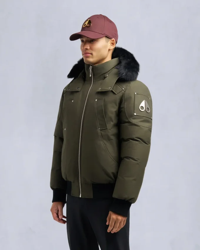 Original Ballistic Shearling Trim Bomber Jacket Original Ballistic Shearling Trim Bomber Jacket