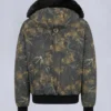 Original Ballistic Shearling Trim Bomber Jacket Original Ballistic Shearling Trim Bomber Jacket